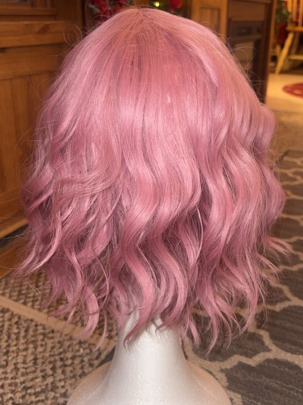Red short wavy